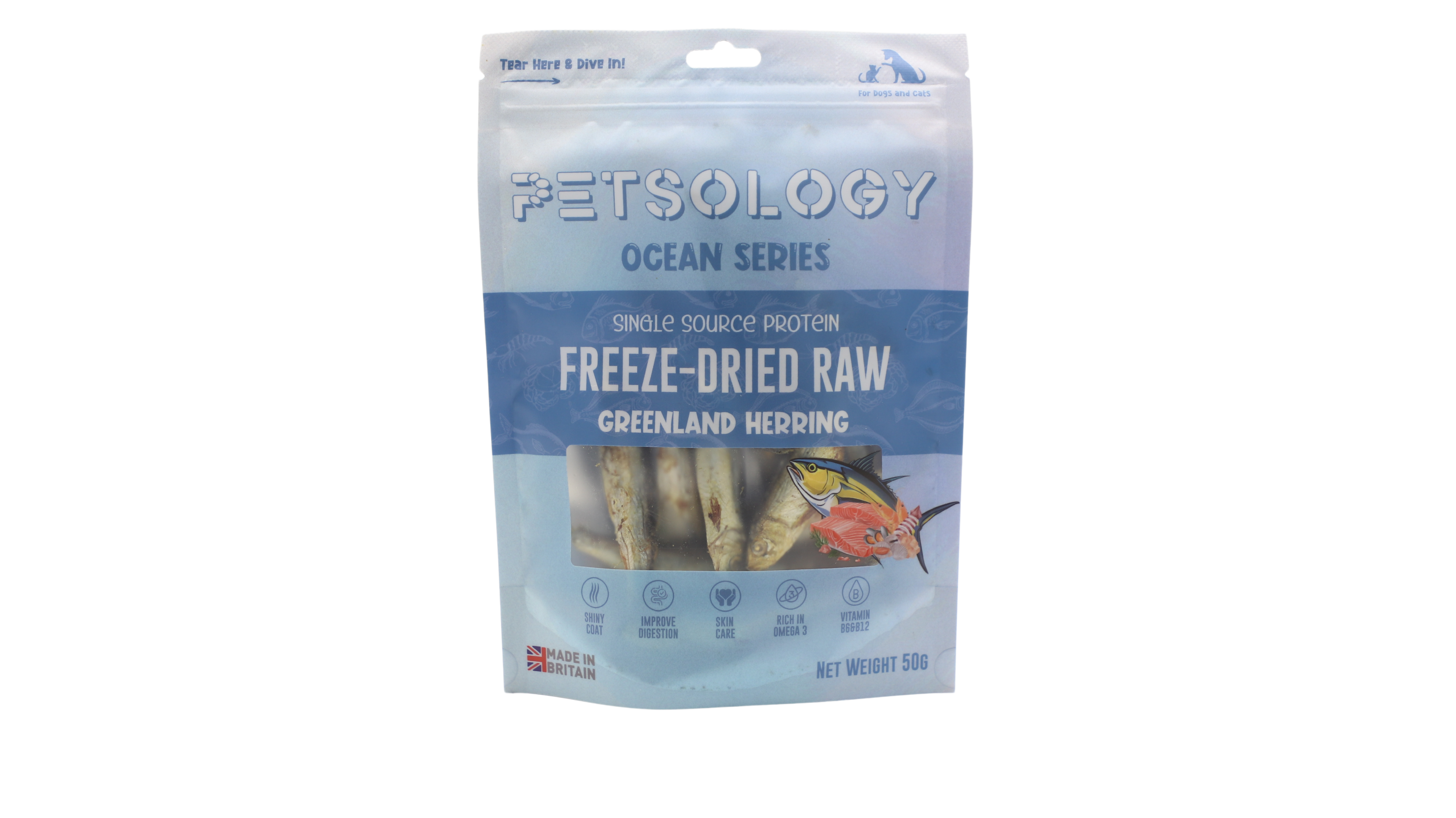 Petsology - 凍乾格陵蘭鯡魚 50g