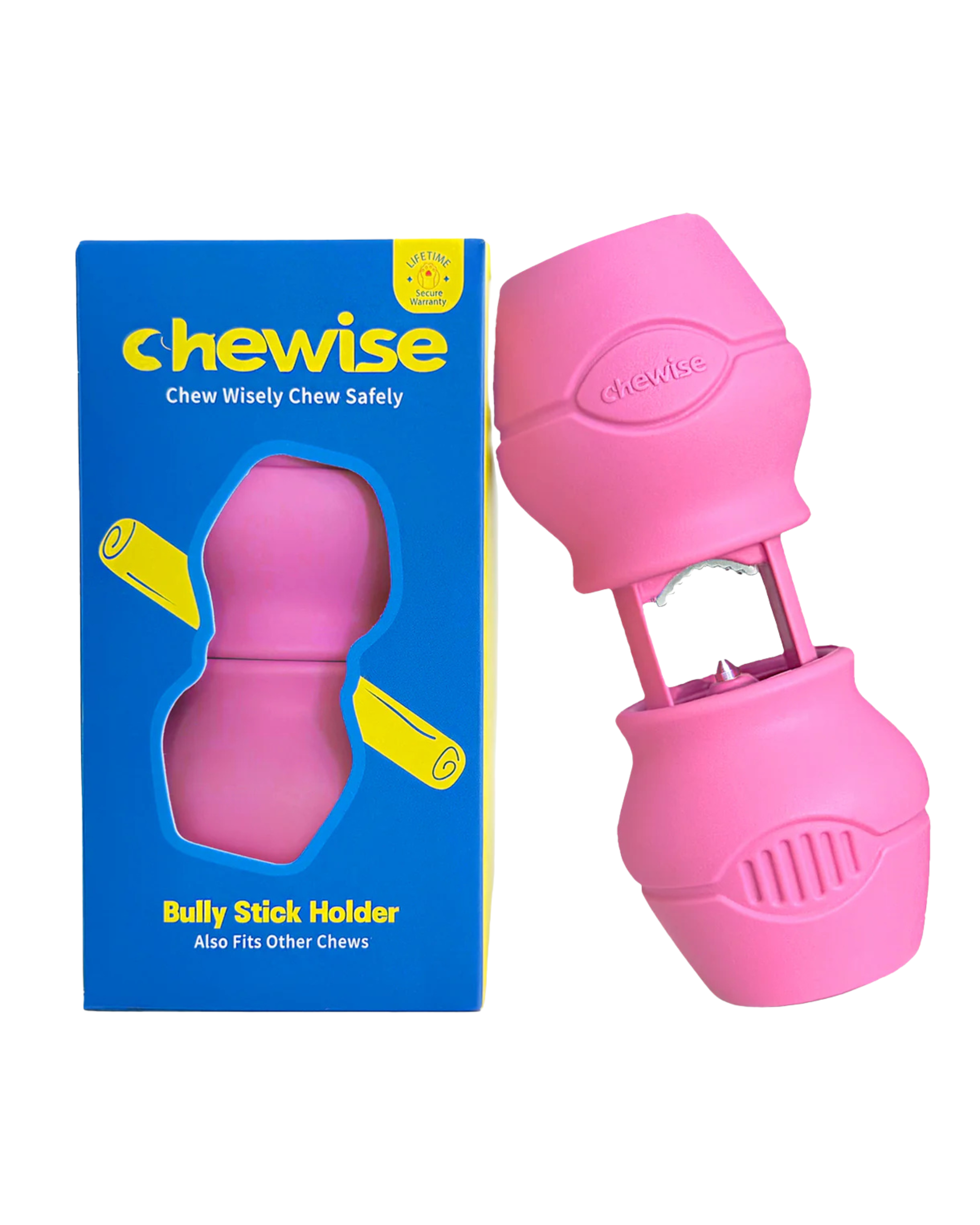 新色登場！🇺🇸 Chewise Bully Stick Holder 零食固定器（粉紅色）