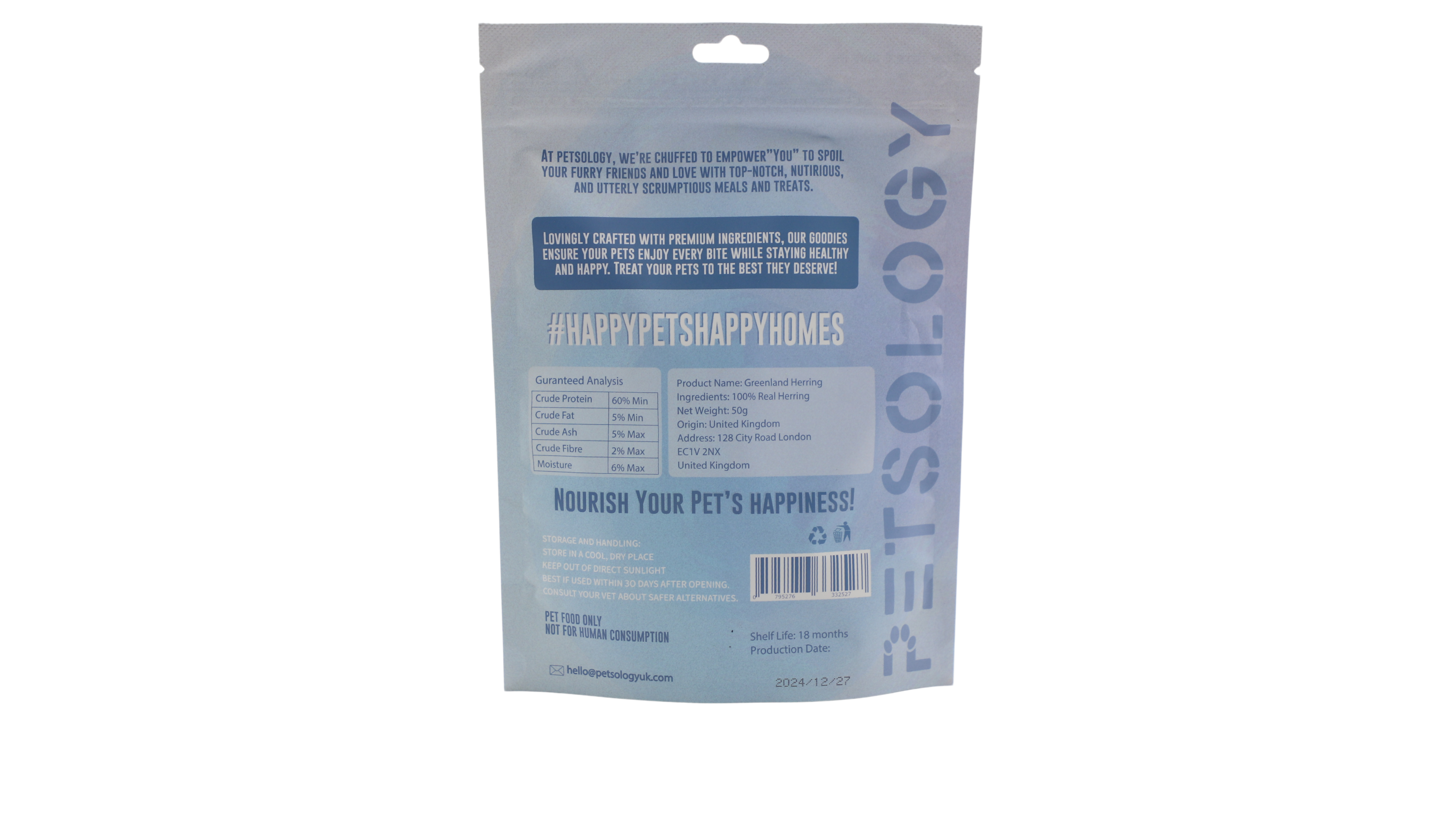 Petsology - 凍乾格陵蘭鯡魚 50g
