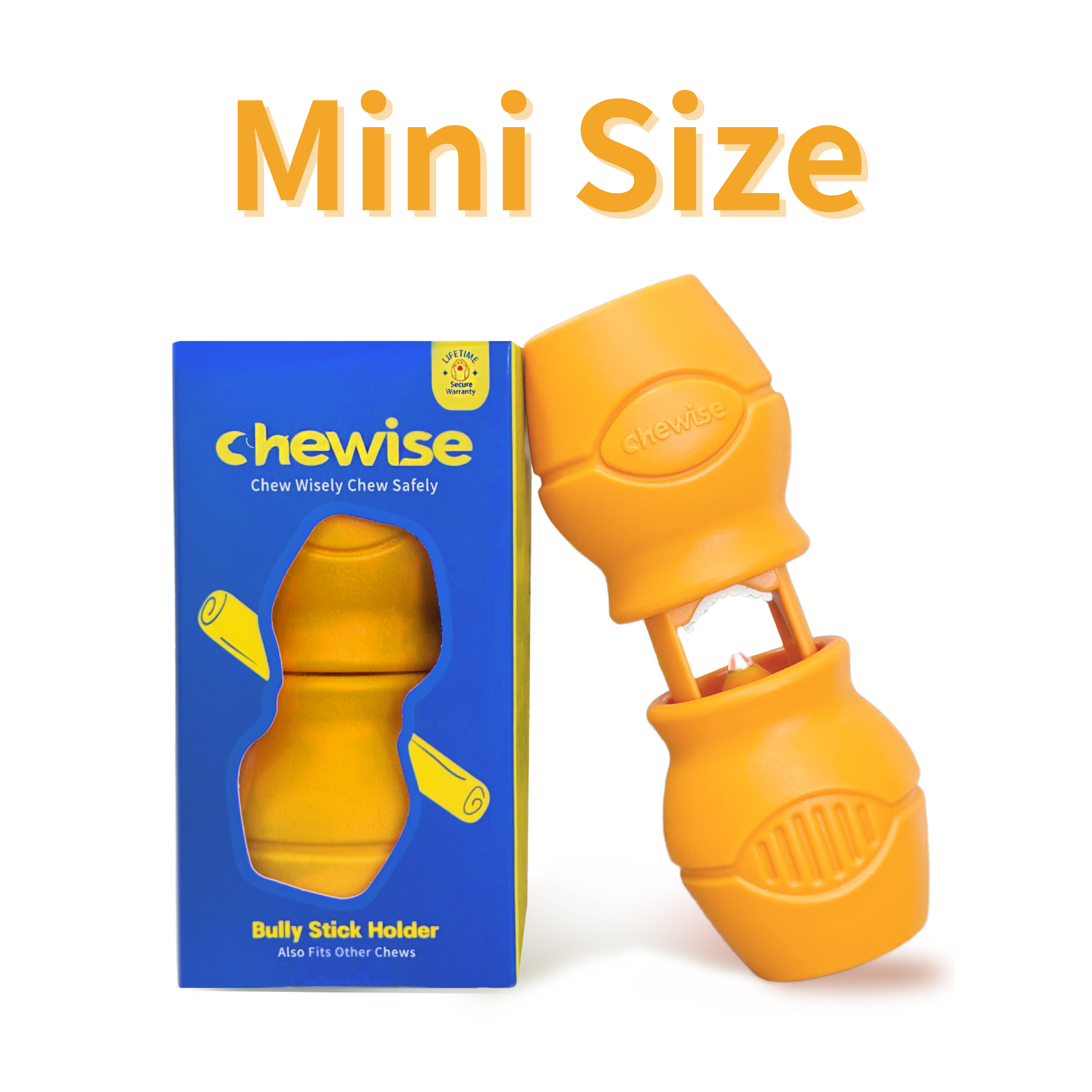 🐾 Mini Size！細狗狗專用 🇺🇸 Chewise Bully Stick Holder 零食固定器(黃色)